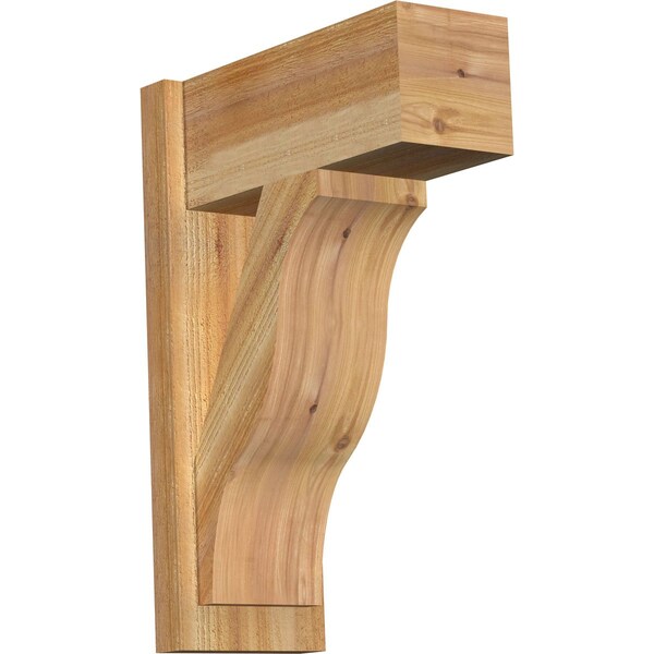 Ekena Millwork Funston Block Rough Sawn Outlooker, Western Red Cedar, 8"W x 18"D x 26"H OUT08X18X26FST05RWR - main